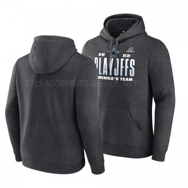 Dallas Cowboys Charcoal 2022 NFL Playoffs Our Time Hoodie