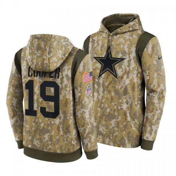 Amari Cooper Cowboys Camo 2021 Salute To Service Performance Pullover Hoodie