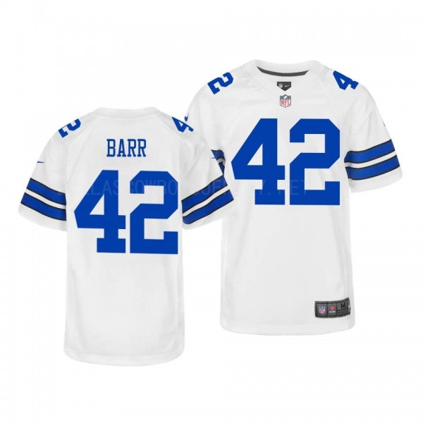 Youth Anthony Barr Dallas Cowboys Game Jersey - Wh...