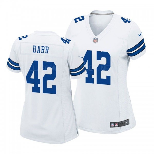 Women's Dallas Cowboys Anthony Barr White Game Jersey