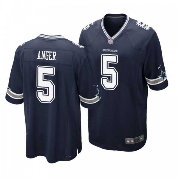 Cowboys #5 Bryan Anger Game Jersey - Navy
