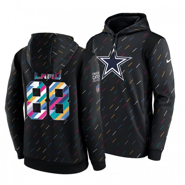 CeeDee Lamb Dallas Cowboys Black 2021 NFL Crucial Catch Therma Pullover Hoodie