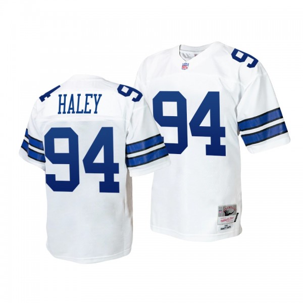 Dallas Cowboys #94 Charles Haley 1992 Legacy Replica White Throwback Retired Player Jersey