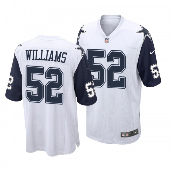 Men's Dallas Cowboys Connor Williams Alternate Game Jersey - White