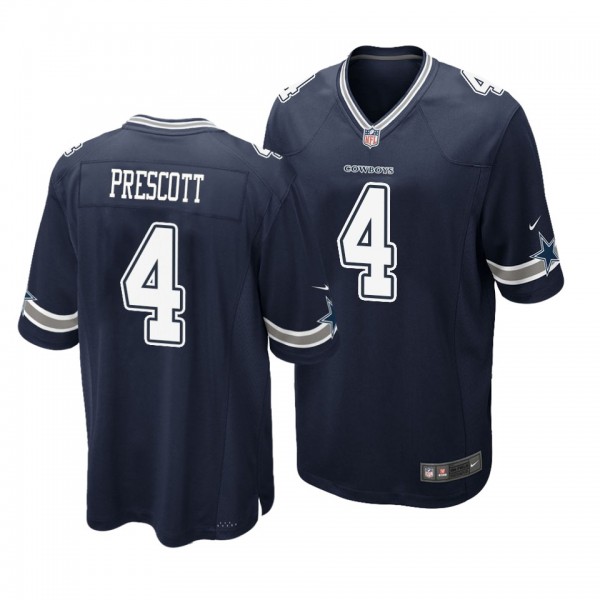 Men's Dallas Cowboys Dak Prescott Game Jersey - Na...