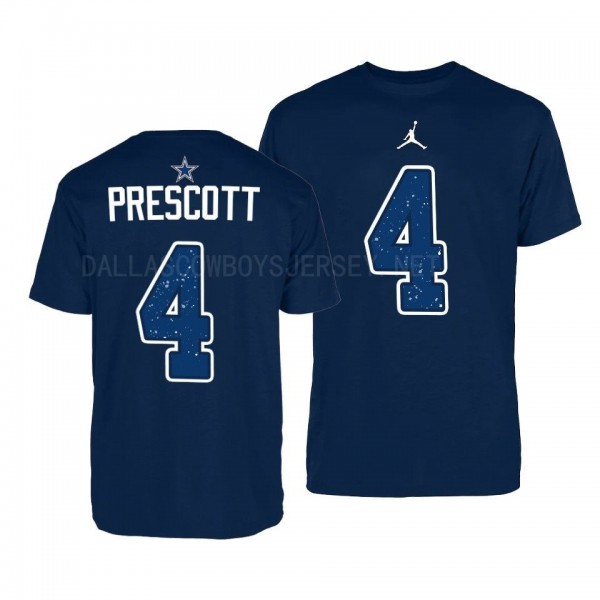 Men's Dak Prescott Dallas Cowboys Name Number Jord...