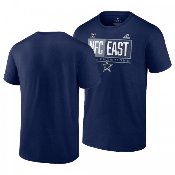 Cowboys 2021 NFC East Division Champions Navy T-Sh...