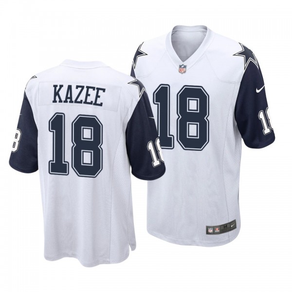 Men's Dallas Cowboys Damontae Kazee Alternate Game Jersey - White