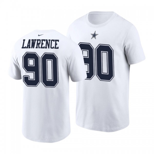 Men's DeMarcus Lawrence Dallas Cowboys Name Number T-Shirt - White