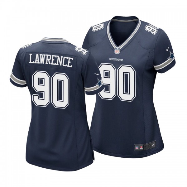 Women's Dallas Cowboys DeMarcus Lawrence Navy Game Jersey