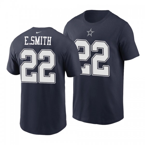 Men's Emmitt Smith Dallas Cowboys Name Number Retired Player T-Shirt - Navy