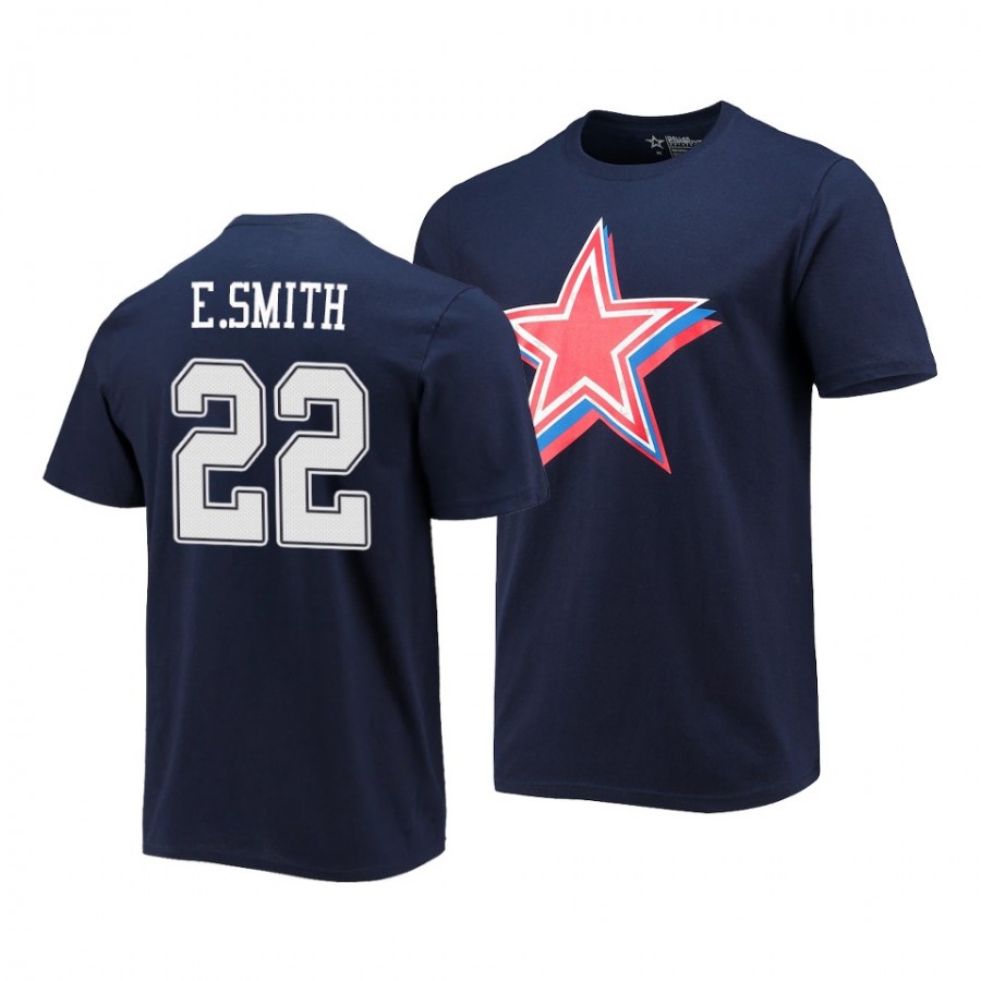 Cowboys Emmitt Smith Primary Logo T-Shirt Navy Fan Gear