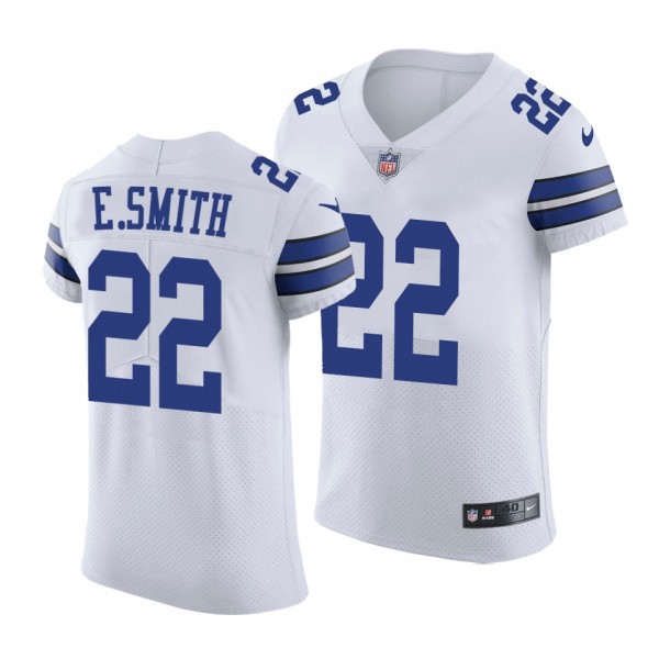 Men's Cowboys #22 Emmitt Smith White Vapor Elite Retired Player Jersey