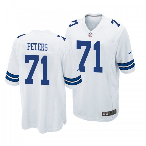 Dallas Cowboys #71 Jason Peters Game Jersey - Whit...