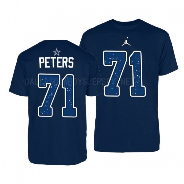 Men's Jason Peters Dallas Cowboys Name Number Jordan Brand T-Shirt - Navy