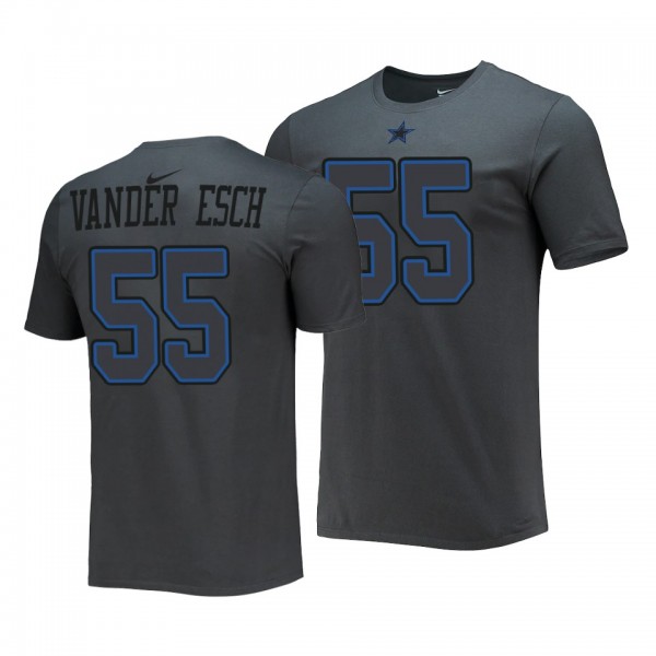 Men's Leighton Vander Esch Dallas Cowboys Name Number T-Shirt - Anthracite