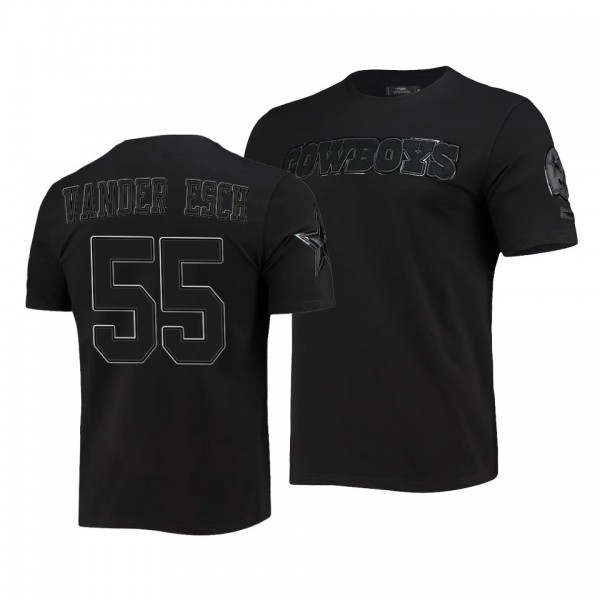 Dallas Cowboys Leighton Vander Esch Black Team Logo Pro Team T-Shirt