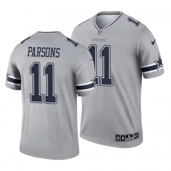 Micah Parsons Dallas Cowboys 2021 Inverted Legend Gray Jersey