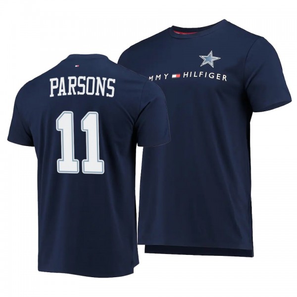 Dallas Cowboys Micah Parsons Navy Team Logo Graphic T-Shirt