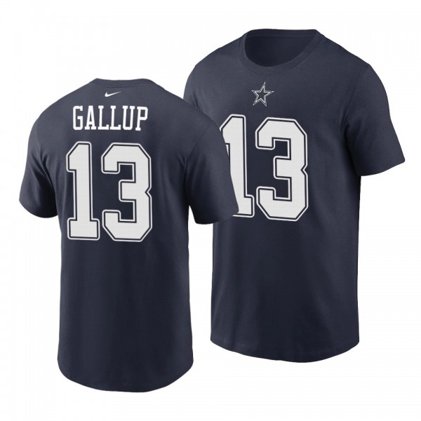 Men's Michael Gallup Dallas Cowboys Name Number T-Shirt - Navy