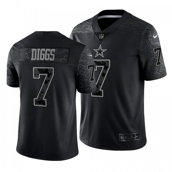 Dallas Cowboys Trevon Diggs #7 Reflective Limited Jersey - Black
