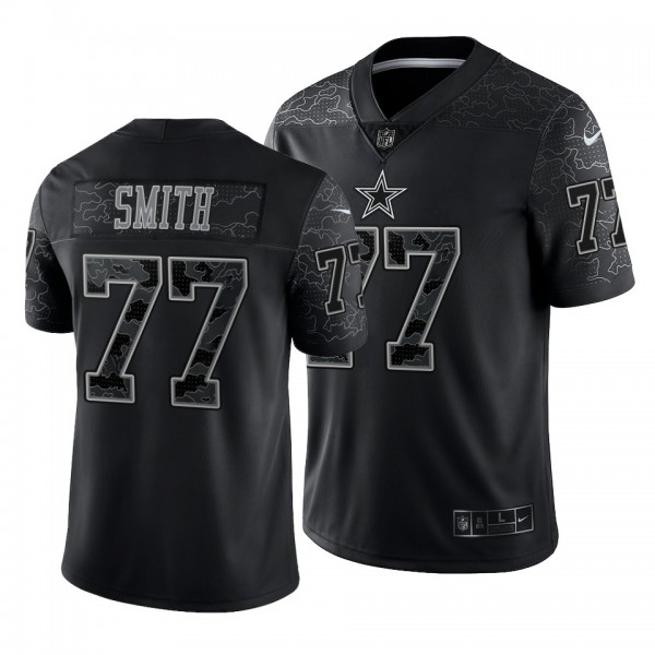 Dallas Cowboys Tyron Smith #77 Reflective Limited Jersey - Black