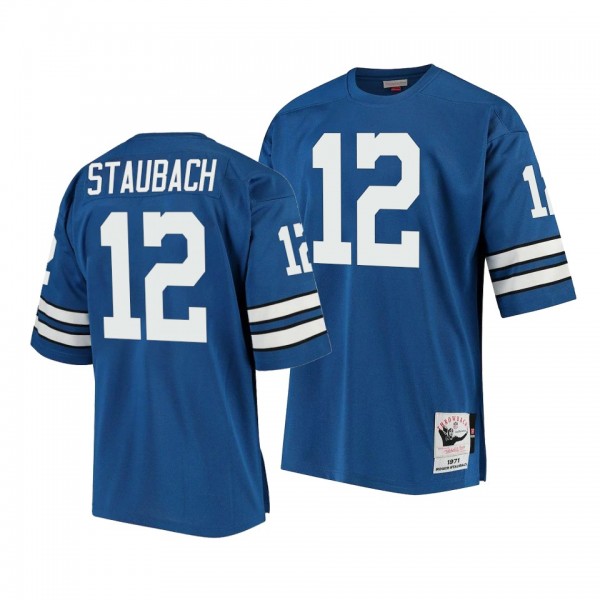 Dallas Cowboys #12 Roger Staubach 1971 Legacy Replica Royal Retired Player Jersey