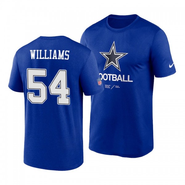 Dallas Cowboys Sam Williams Royal Team Logo Infogr...