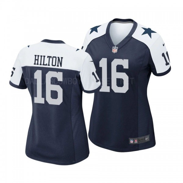 Women's Dallas Cowboys T.Y. Hilton Navy Alternate Game Jersey