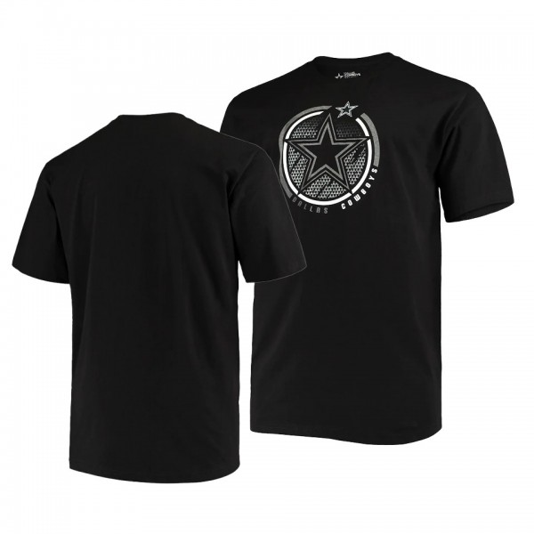 Dallas Cowboys Black Team Logo Color Pop T-Shirt