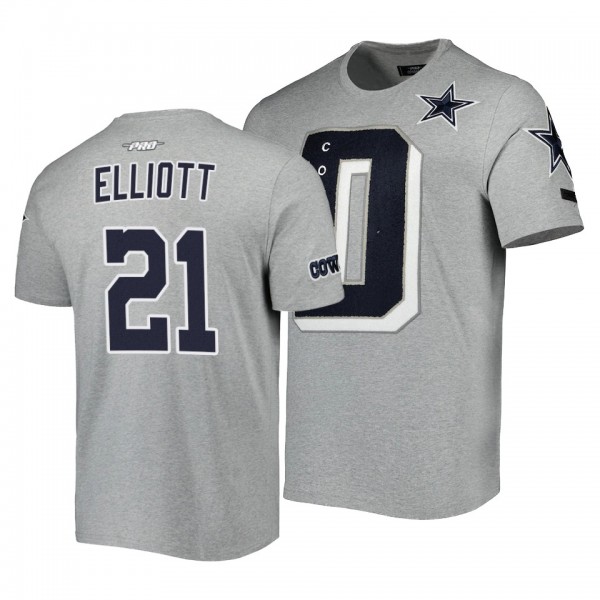 Men's Ezekiel Elliott Dallas Cowboys Team Logo Mas...