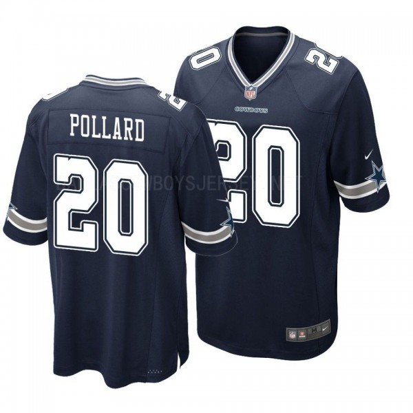 Dallas Cowboys #20 Tony Pollard Game Jersey - Navy