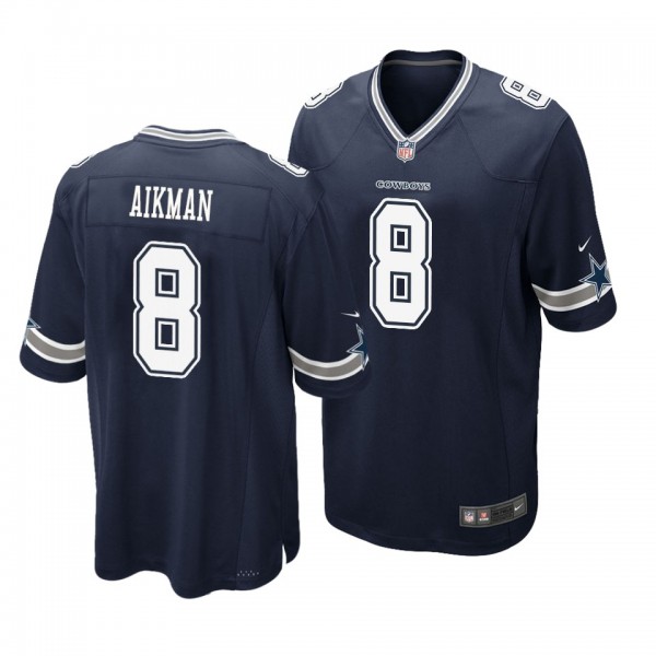 Men's Dallas Cowboys Troy Aikman Game Retired Player Jersey - Navy