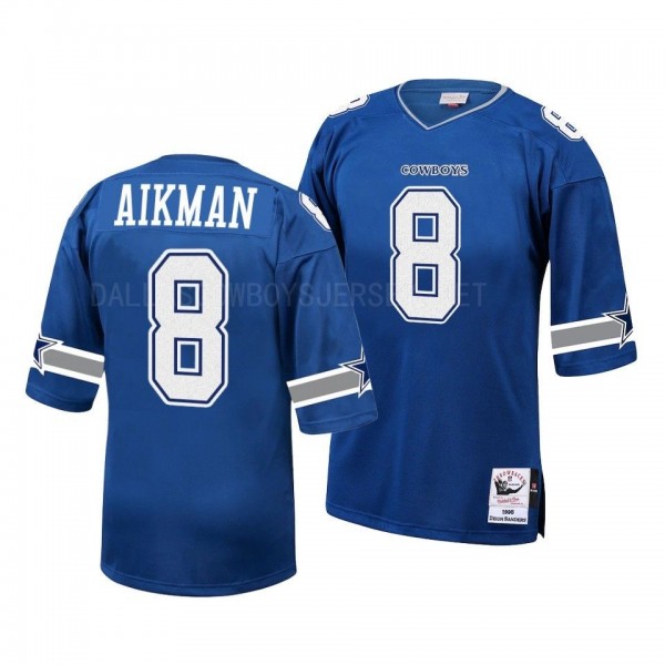Troy Aikman #8 Dallas Cowboys 1996 Legacy Replica Royal Retired Player Jersey