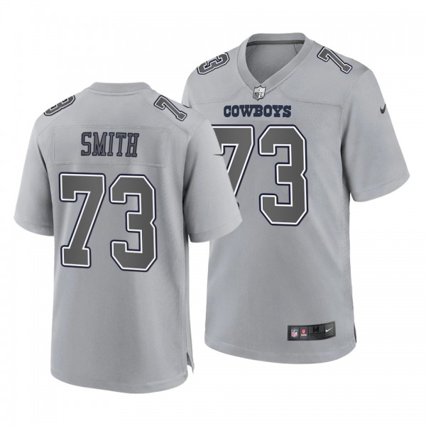 Tyler Smith #73 Cowboys Gray Game Atmosphere Jerse...