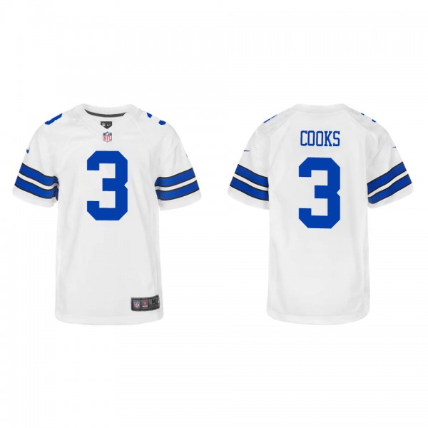 Youth Brandin Cooks Dallas Cowboys White Game Jers...