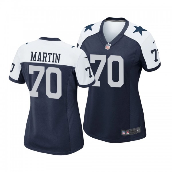 Women's Dallas Cowboys Zack Martin Navy Alternate Game Jersey